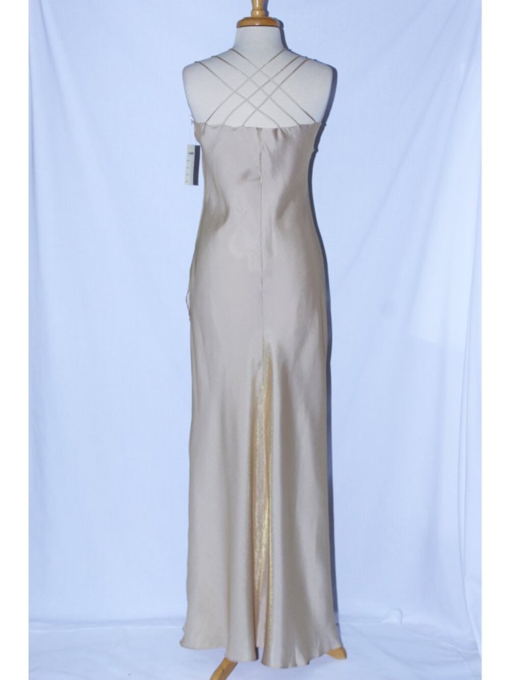 Juliet #1937 Floor Length Formal Evening Gown-Size 2X-GOLD-NWT - Picture 2 of 6